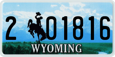 WY license plate 201816
