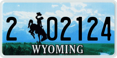 WY license plate 202124