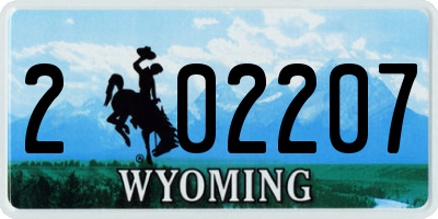 WY license plate 202207