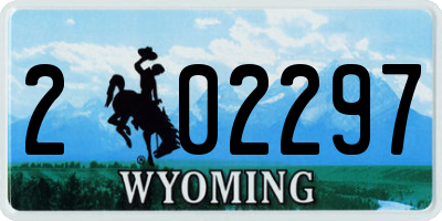 WY license plate 202297