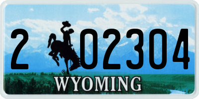 WY license plate 202304