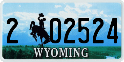 WY license plate 202524