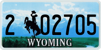 WY license plate 202705