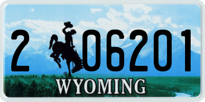WY license plate 206201
