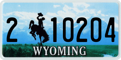 WY license plate 210204