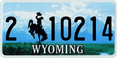 WY license plate 210214