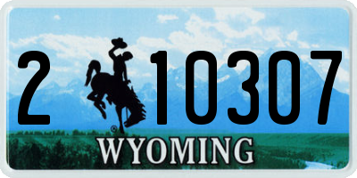 WY license plate 210307