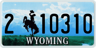 WY license plate 210310
