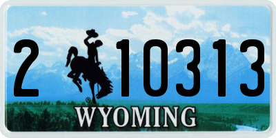 WY license plate 210313