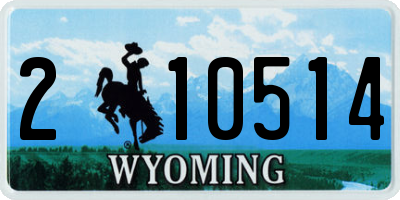 WY license plate 210514