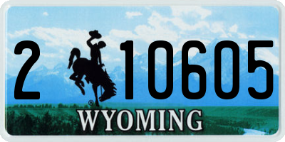 WY license plate 210605