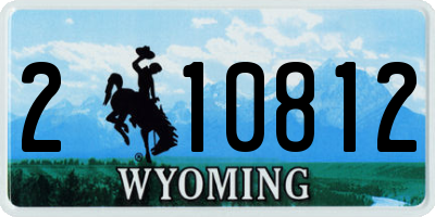 WY license plate 210812