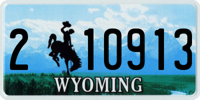 WY license plate 210913