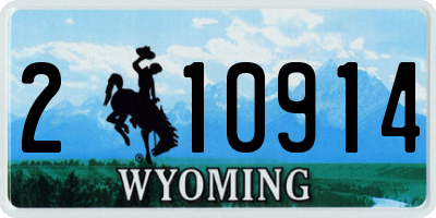 WY license plate 210914