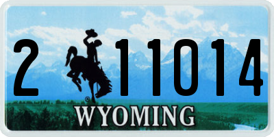 WY license plate 211014