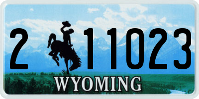 WY license plate 211023
