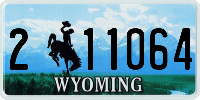 WY license plate 211064