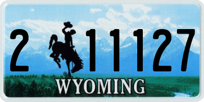 WY license plate 211127