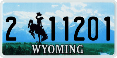 WY license plate 211201