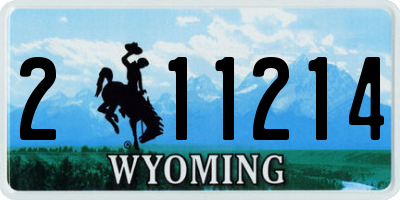 WY license plate 211214