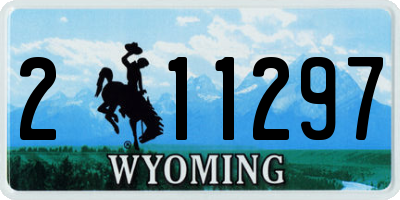 WY license plate 211297