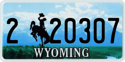 WY license plate 220307