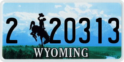 WY license plate 220313