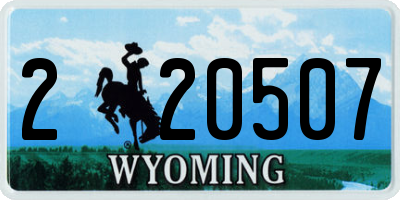WY license plate 220507