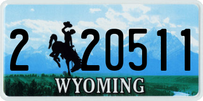 WY license plate 220511