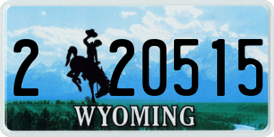 WY license plate 220515