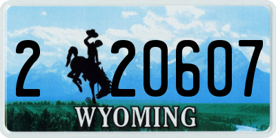 WY license plate 220607