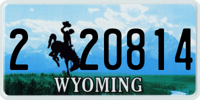 WY license plate 220814