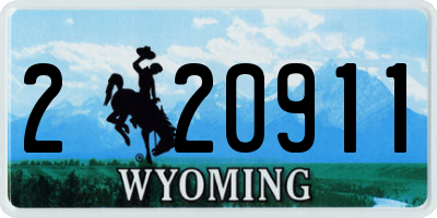 WY license plate 220911
