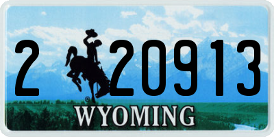 WY license plate 220913