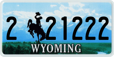 WY license plate 221222