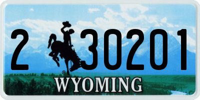 WY license plate 230201