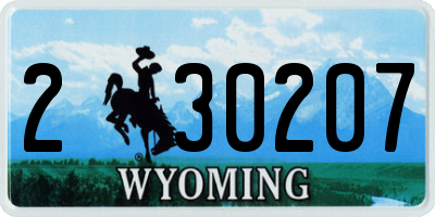 WY license plate 230207