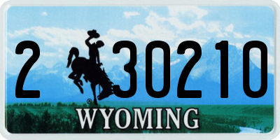 WY license plate 230210