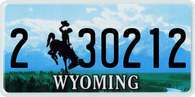 WY license plate 230212
