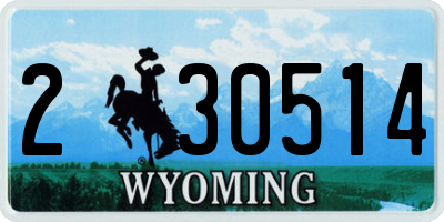 WY license plate 230514