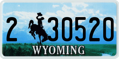 WY license plate 230520