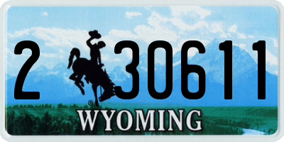 WY license plate 230611