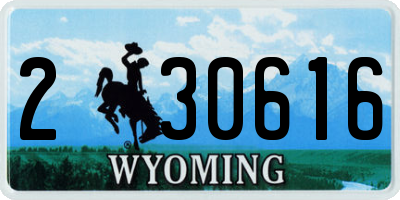 WY license plate 230616