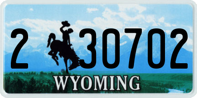 WY license plate 230702