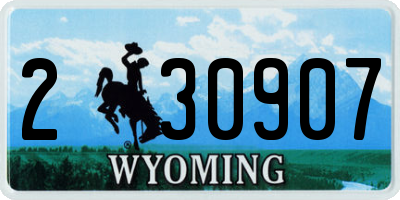 WY license plate 230907
