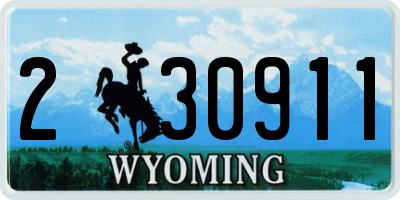 WY license plate 230911