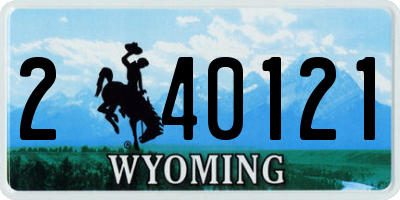 WY license plate 240121