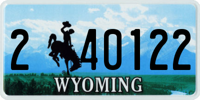 WY license plate 240122