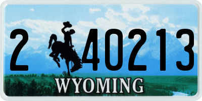 WY license plate 240213