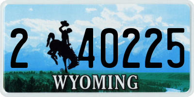 WY license plate 240225